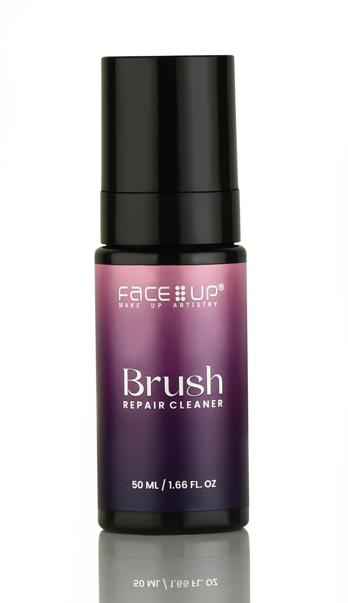 face up makeup brush cleaner spray liquid, quick and fast instantly wash and quick dry makeup brushes, 50ml