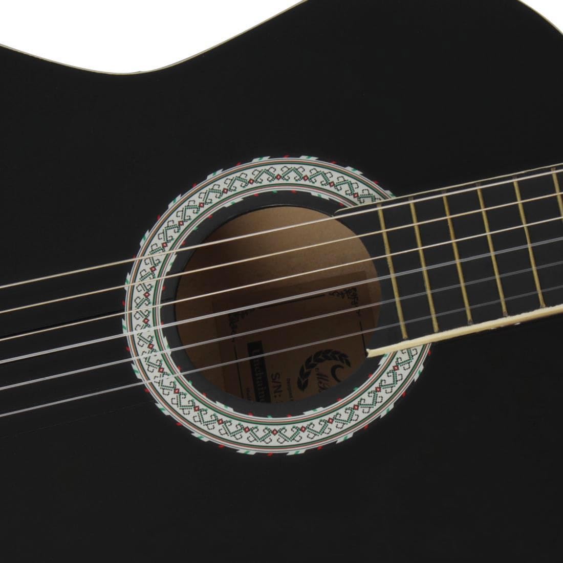 Guitarra acústica, guitarra de 39 pulgadas, guitarra clásica, guitarra principiante principiante, instrumento de práctica para estudiantes masculinos y femeninos, instrumento arrancado, guitarra de