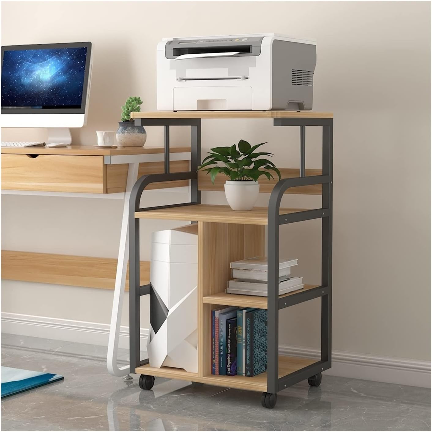 Printer Stand FloortoCeiling Printer Stand Rack Desktop