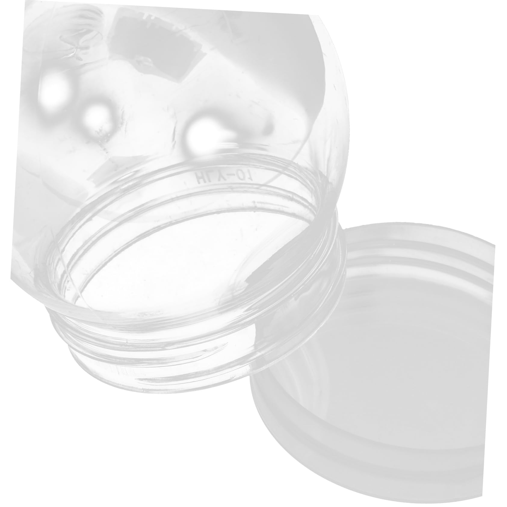 MAGICLULU Bolas Transparentes Capacidad 150ml de Plástico 24 Seguras y Prácticas para Ambientación en Navidad para Manualidades Navideñas DIY