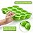 Samuelworld Baby Food Storage Container, 12 Portions x 2.5oz - BPA Free Silicone Freezer Tray with Clip-On Lid for Milk Storage, Homemade Baby Food, Vegetable & Fruit Purees - Green(For 6 Months+