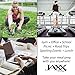 Fit & Fresh JAXX Black Quilted YOGA BAG, Stylish Fitpak Meal Prep Set with Portion Control Containers, Ice Pack and Vitamin Case, Black