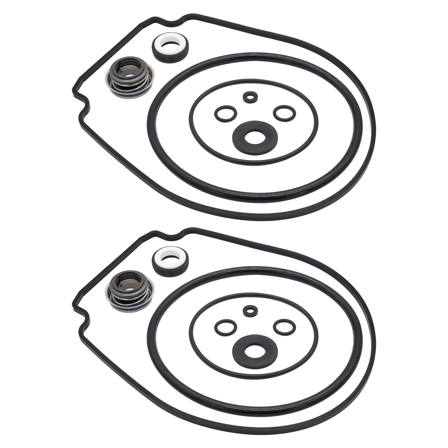 WhisperFlo Repair Seal Kit Compatible with Pentair WhisperFlo/IntelliFlo Pump, Drain Plug/Lid/Diffuser O-Rings, Impeller Gasket, PS-1000 Shaft Seal with O-Ring for Pump Built 2-1-2008 Later
