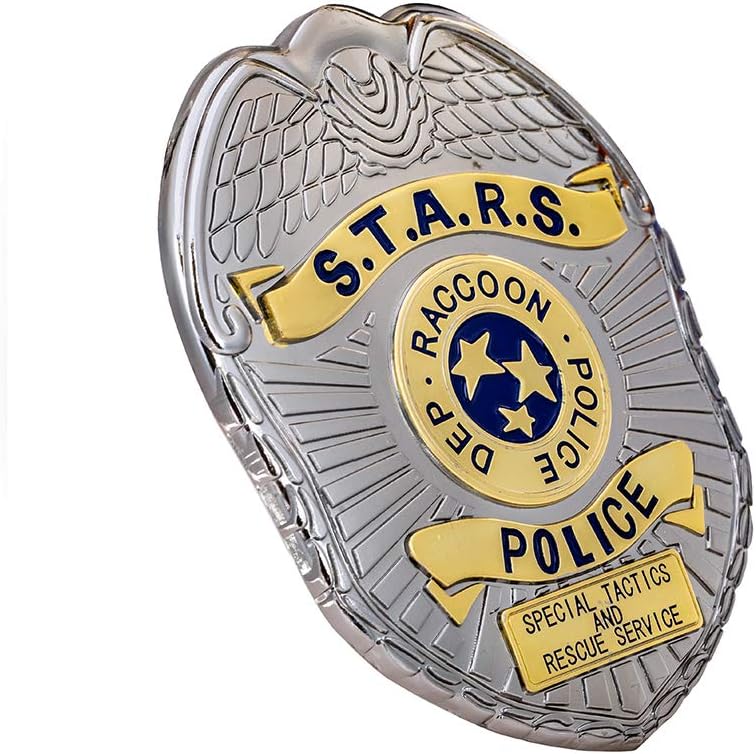 Resident Evil 2 Remake RPD Pin Badge S.T.A.R.S Badge Shield Cosplay Accessory Fans Collection