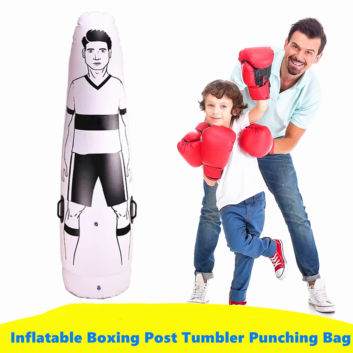 RBRSLALA Inflatable Soccer Dummy Goalkeeper air mannequins Free Kick Defender Wall Soccer Practice Tumbler