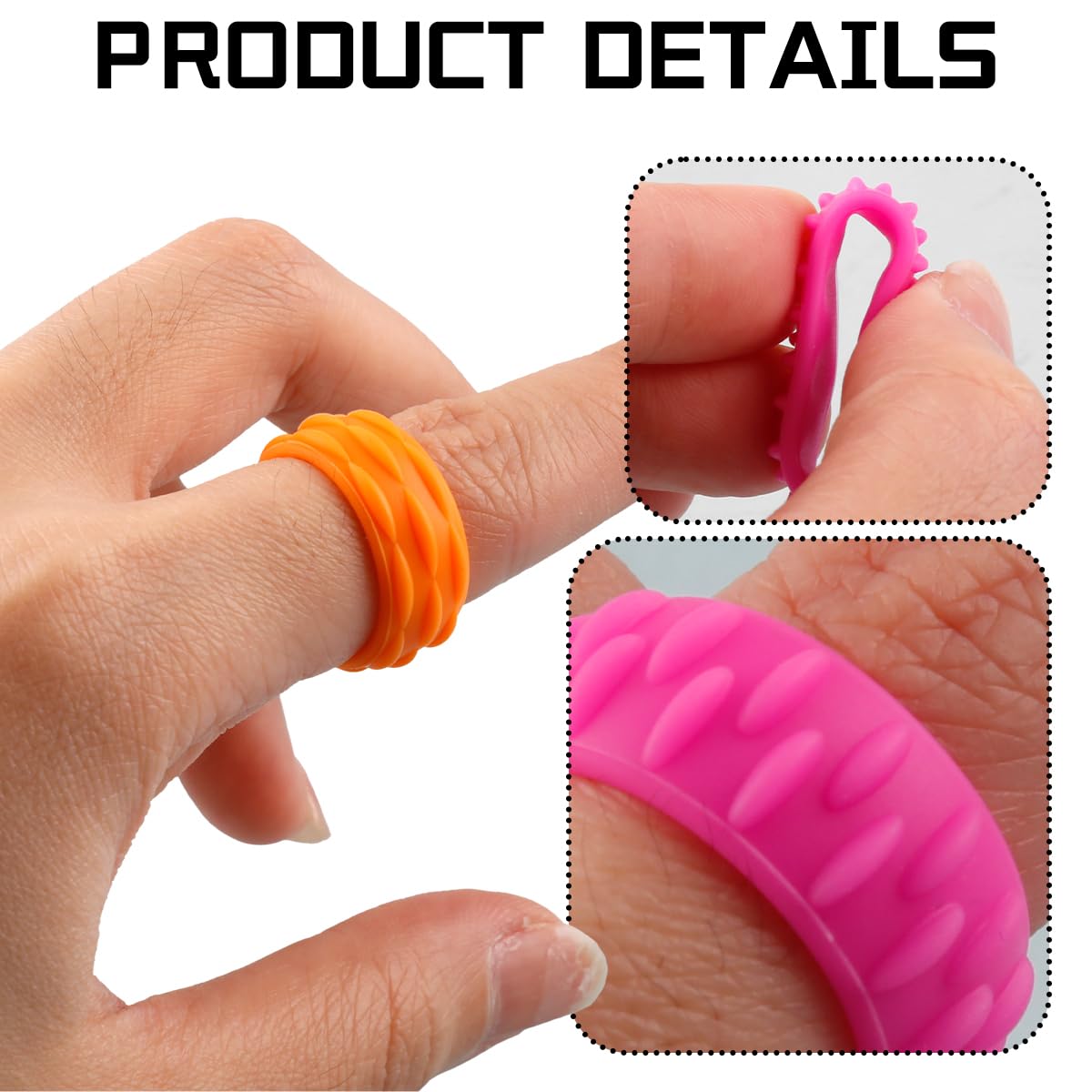 Lotsdonxia 24PCS Multicolor Silicone Fidget Rings for Kids - Quiet Sensory Spinner Toys for Stress Relief Focus & Classroom Prizes - Image 3