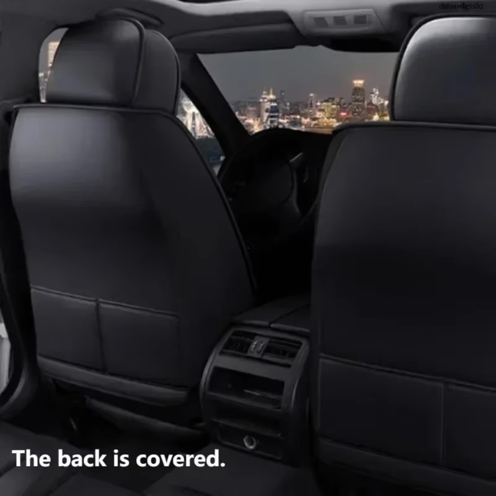 Protector Asiento Coche Juego Fundas Asientos Coche Cuero PU Protector Banco Dividido Frontal Único Ajuste Universal Mayoría Coches SUV Cuatro Estaciones(Beige- x 1)