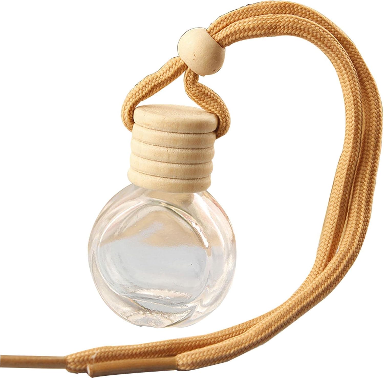 Car Aromatherapy Bottle Pendant Empty Clear Glass