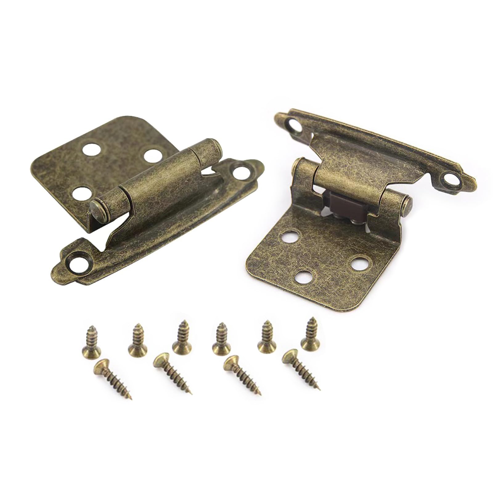 Tsophreniq Blue Patina Antique Metal Finish Cabinet Hinges Set Overlay Closing Antique Metal Cabinet Door Hinges Set For Kitchen Cabinetry Kitchen Hardwares