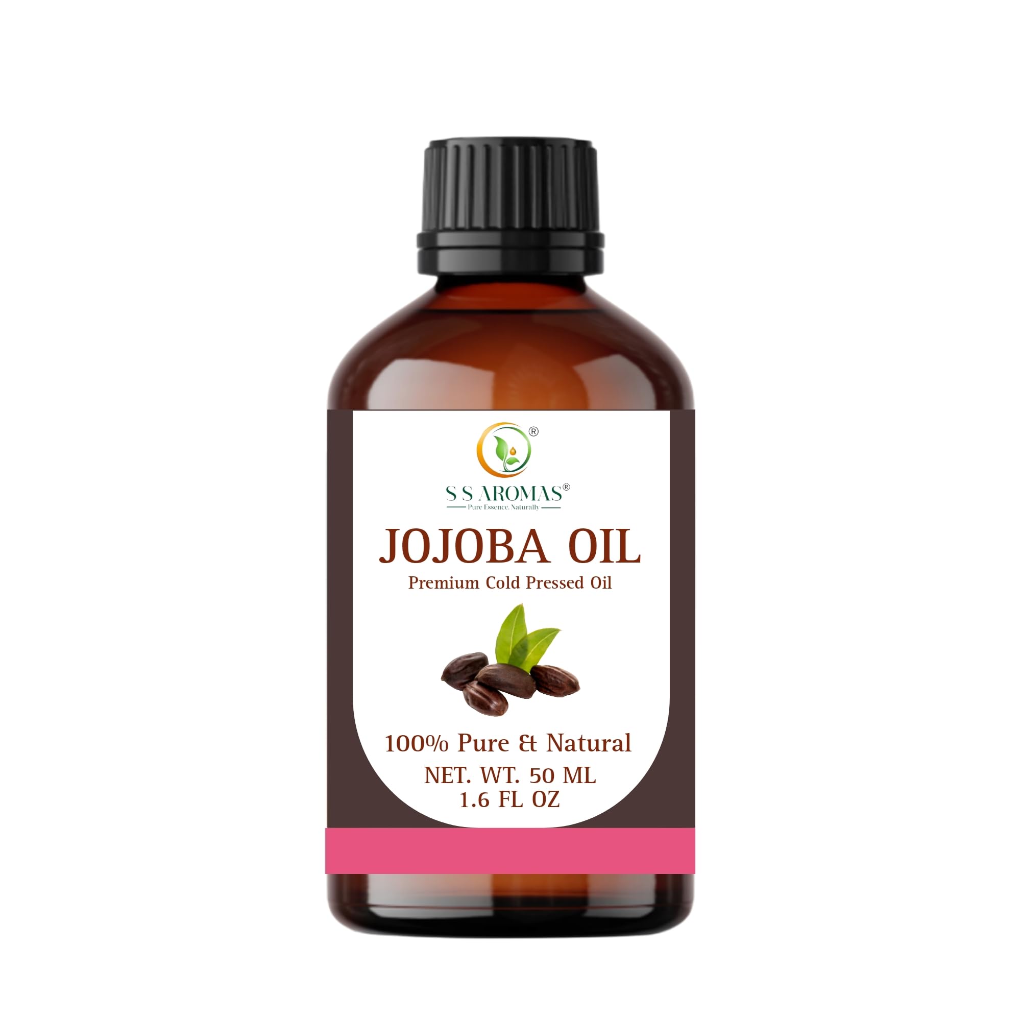 Pure Jojoba Oil for Hair, Skin & Face - Moisturizing, Nails, Scalps and Body Massage Jojoba Oil. 50 ML. By S S AROMAS-picture-21