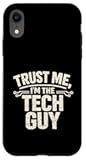 Tech Guy Funny Saying Vintage IT Support Case for iPhone XR