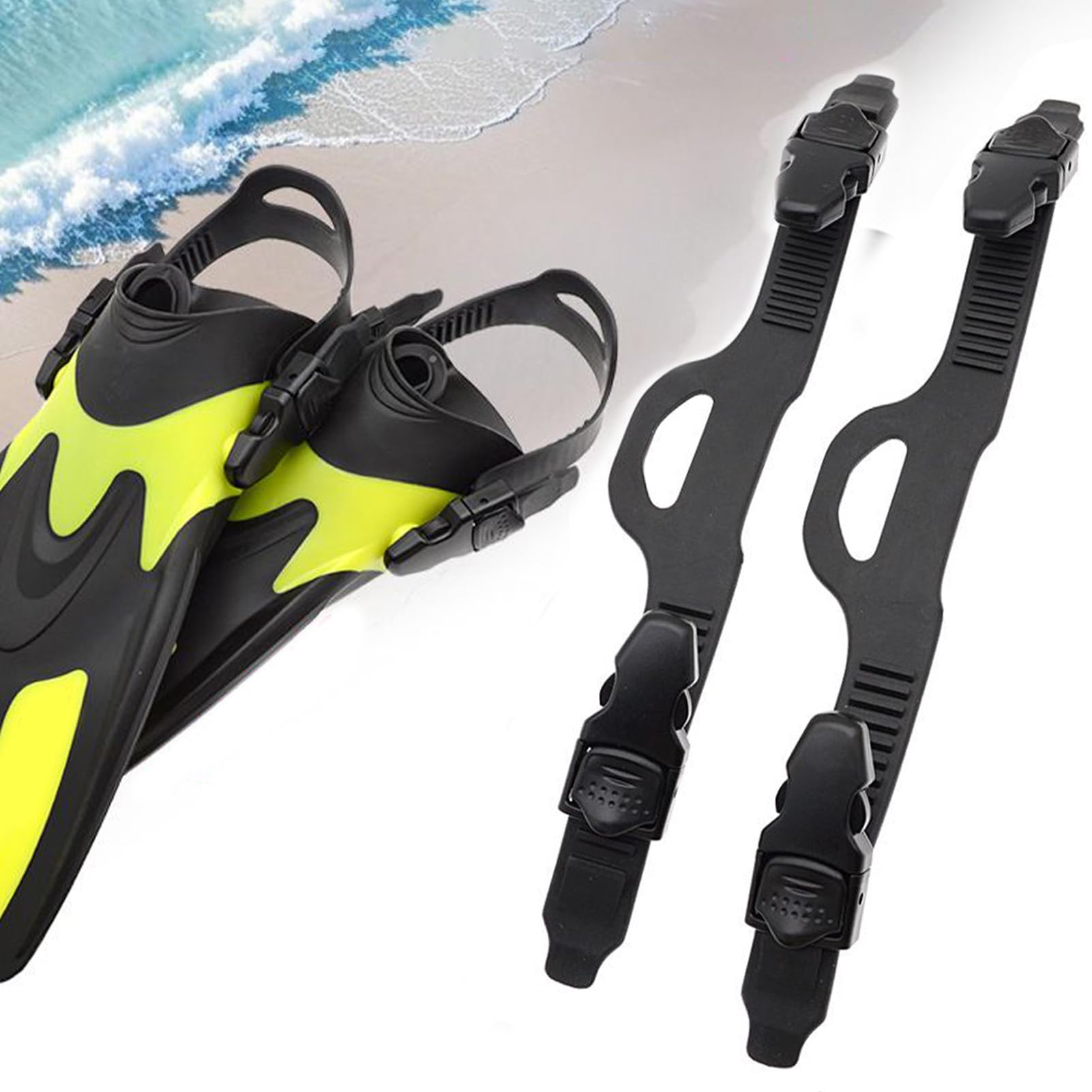 Schwimmflossen Gurt,Tauchflossen Ersatzriemen Verstellbar | Praktische Schnellverschlüsse Für Mehr Komfort & Leistung Im Wasser