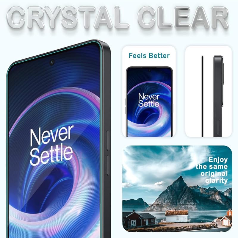 Image of Edge To Edge Screen Protector Tempered Glass For Oneplus Nord CE 4 lite 5G (2024) Oneplus Nord CE 4 lite Tempered glass with Full Edge Protection and Easy Installation Kit