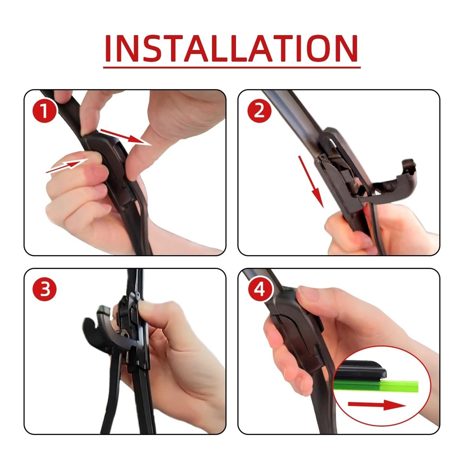 Silencio Escobilla Escobillas Limpiaparabrisas Delanteras Y Traseras Para Mazda 2 Demio DJ 2015-2019, Accesorios De Corte