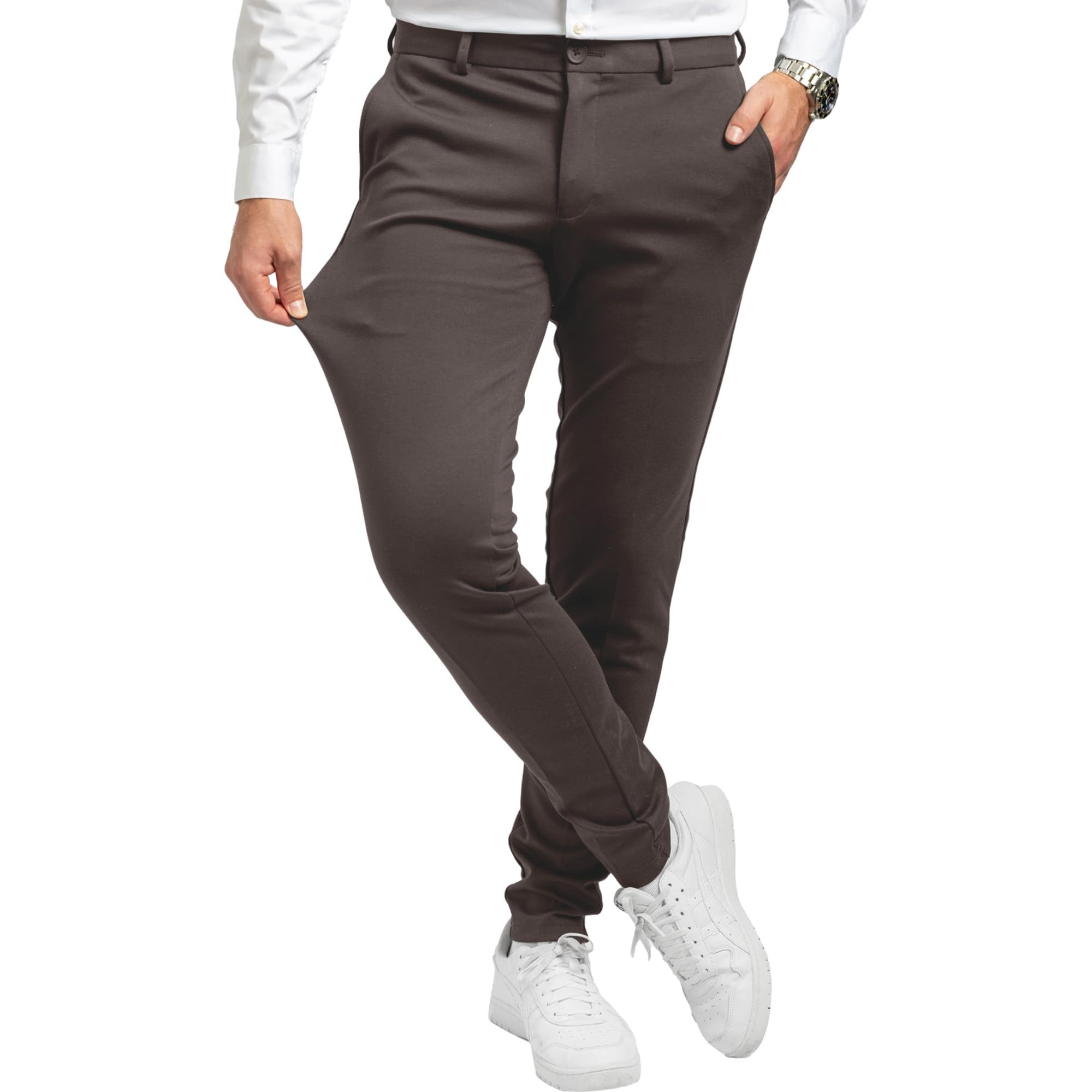 Pants Pantaloni da Uomo Eleganti Slim Fit da Uomo
