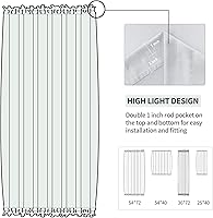 Vista 3 de Cortinas Dwcn para puerta, con bolsillo para barra Blanco grisáceo