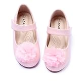 Toddler Dress Shoes Flower Girl Shoes for Weeding Cute Toddler Mary Jane Shoes Lace Flore Ballet Flat for Walking&comma; Jumping