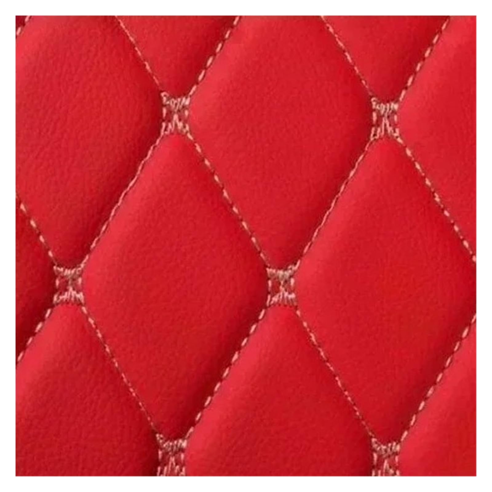 Tapis de sol voiture pour Hyundai Kona antidérapant durable rouge - 4