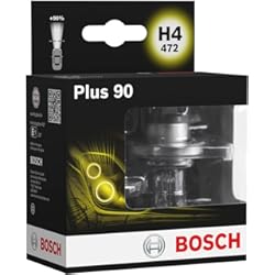 Faros Nissan Juke Bosch H4 Plus 90 Lámparas para faros, 12 V 60/55 W P43t, Lámparas x2