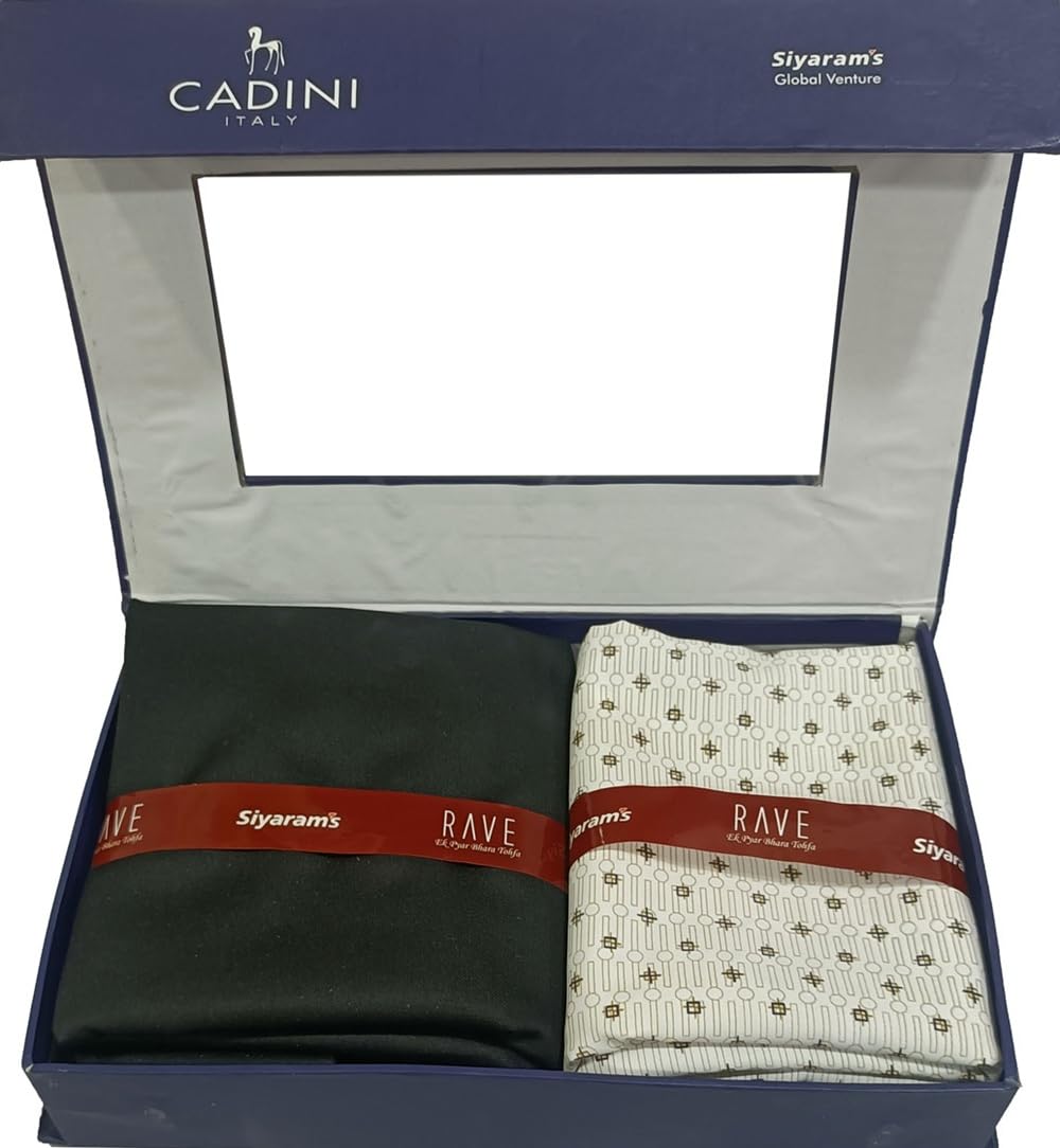 siyaram's Men's Print Shirt and Trouser Unstitched Fabric Set -Gift Pack (Multicolour_Free Size)-picture-20