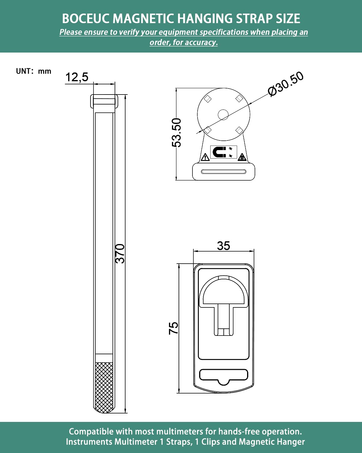 Fluke Multimeter Magnetic Strap - Hands-Free! -6