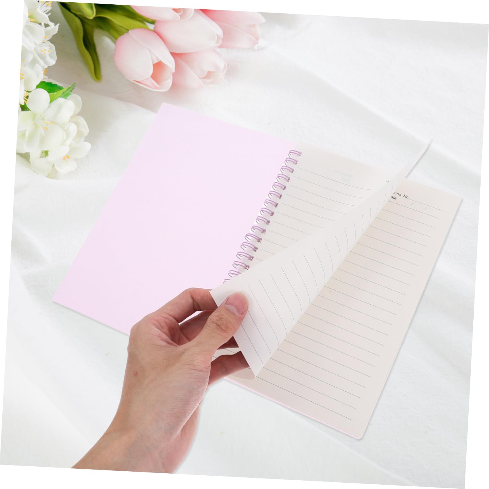5 Stück Teiliges Spiralnotizbuch mit Liniertem Papier Farbiges Notizheft für Arbeit und Büro Robustes Spiralblock Notepad mit Glatter Oberfläche Vielseitig Einsetzbares Journal
