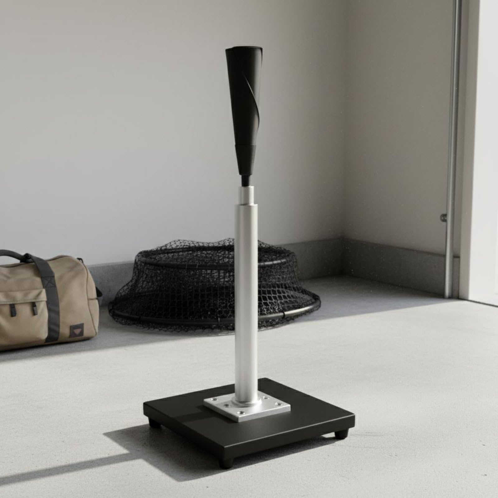 tee de Bateo Ajustable Base Sólida Soporte de Entrenamiento de Béisbol Soporte de Bateo de Softbol Construcción en Aleación de Aluminio Altura