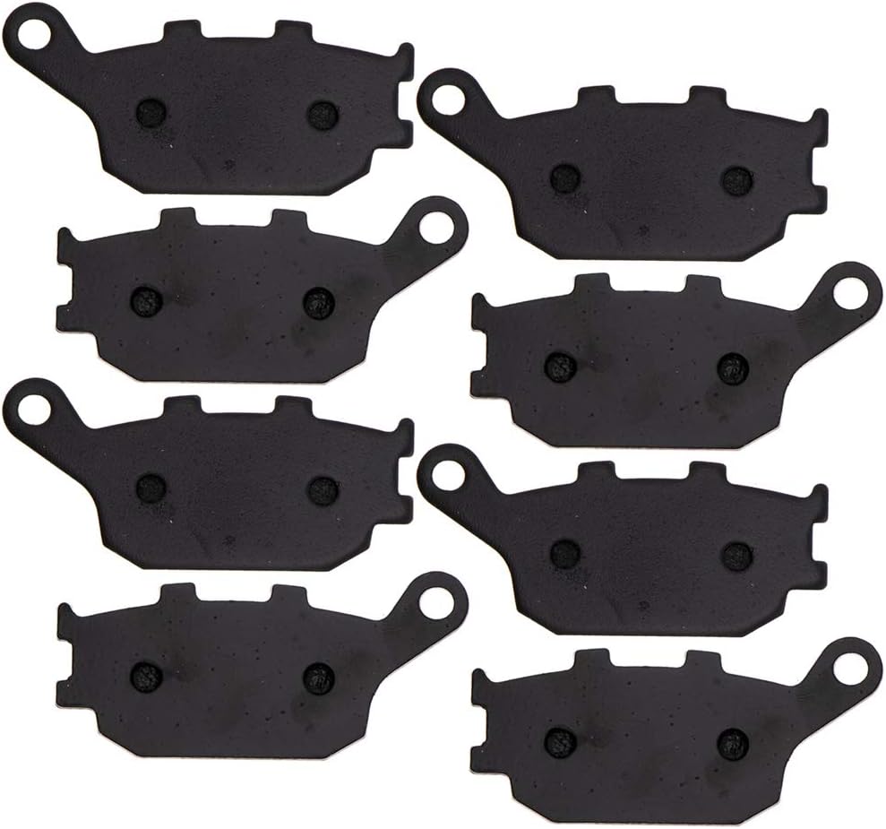 NICHE Brake Pad Set for Suzuki SV650S Honda CBR600RR CBR1000RR Yamaha YZF R6S Rear Semi-Metallic 4 Pack