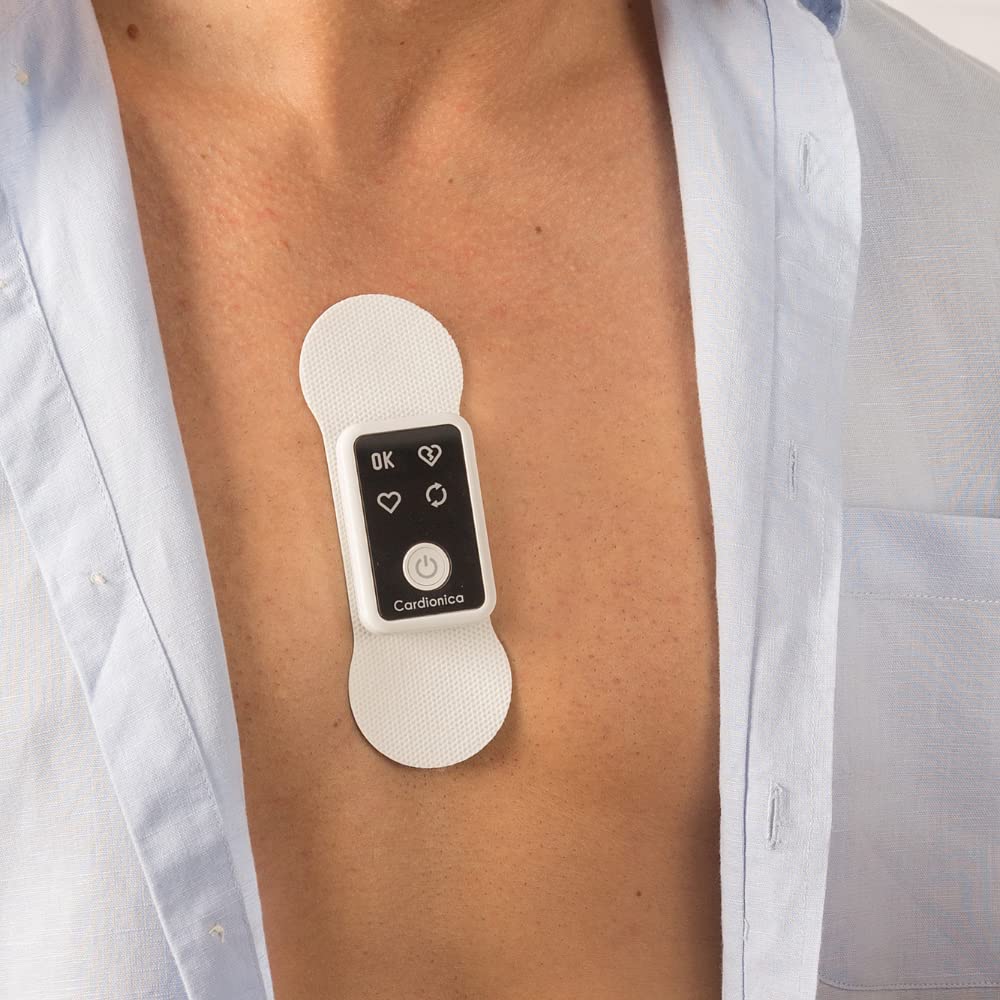 Cardionica Moniteur ECG Portable Professionnel À Canal Unique | Électrocardiographe Portable Pour Électrocardiogramme Professionnel | Électrocardiogramme Portable et Compteur Fibrillation Atriale | Diagnostic cardiaque en 1 minute – Détection clinique de