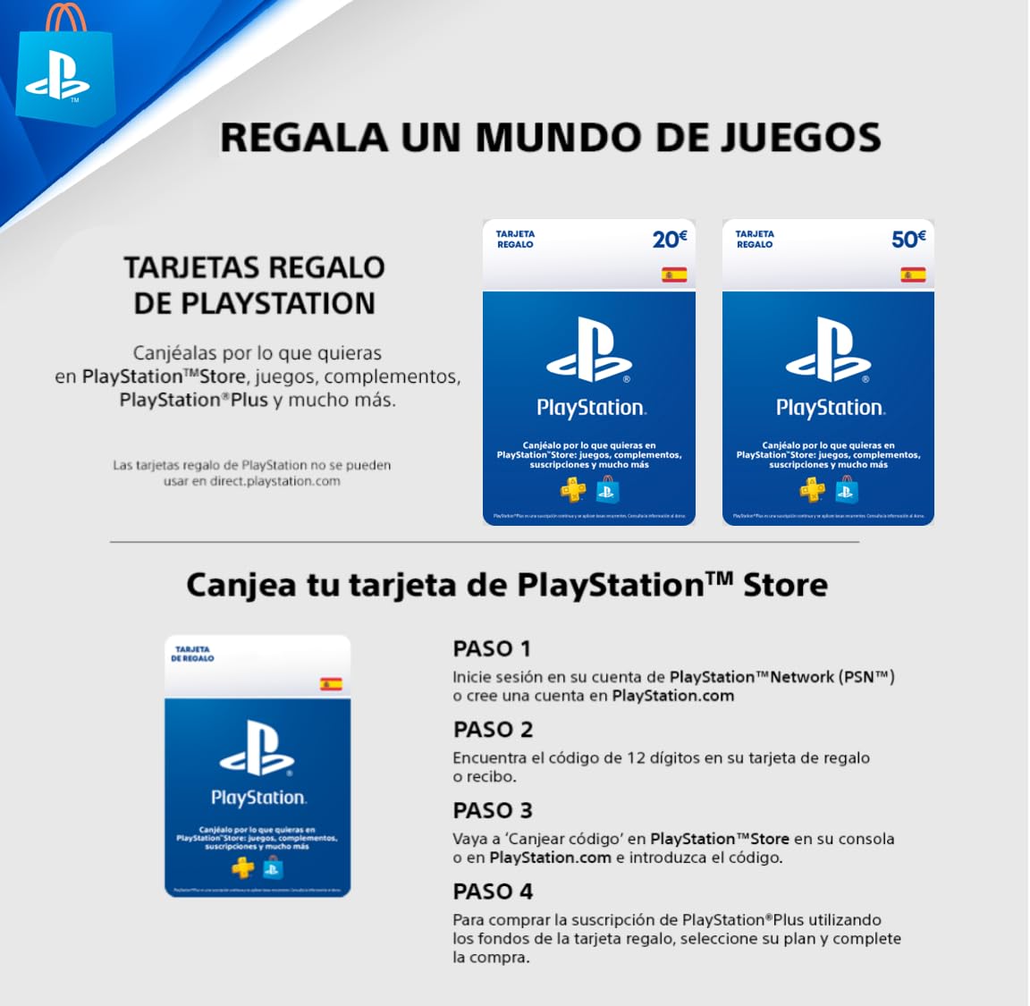 20€ PlayStation Store Tarjeta Regalo para PlayStation Plus | Cuenta española [Código por correo] - 3