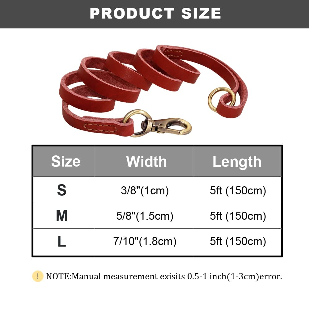Collier personnalisé en Cuir pour Chien,Collier Personnalisé en Cuir,Cadeau Personnalisable,Collier réglable pour Animal de Compagnie pour Chiens de Petit Moyen Grand (Red Set,L)