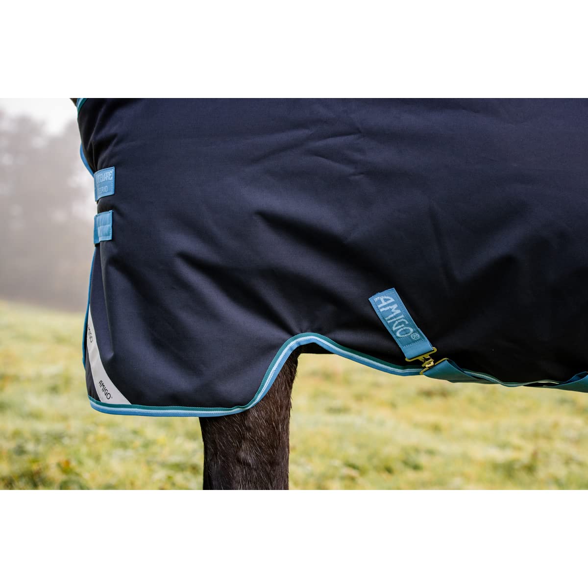 Horseware Manta para Caballos de Exterior Amigo Bravo-12 T/O 100G W/LA