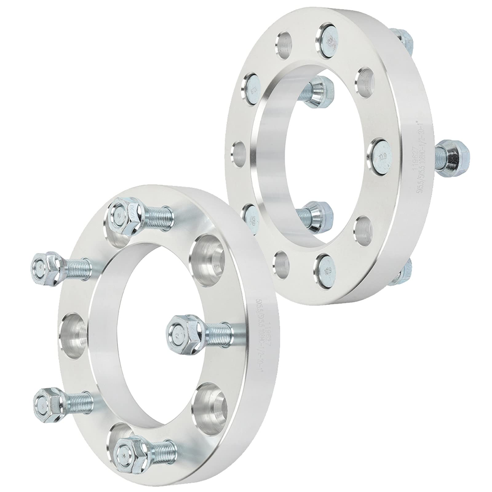 SCITOO 2 pcs 1" 5x5.5 to 5x5.5 1/2" 108mm Wheel Spacers Adapters