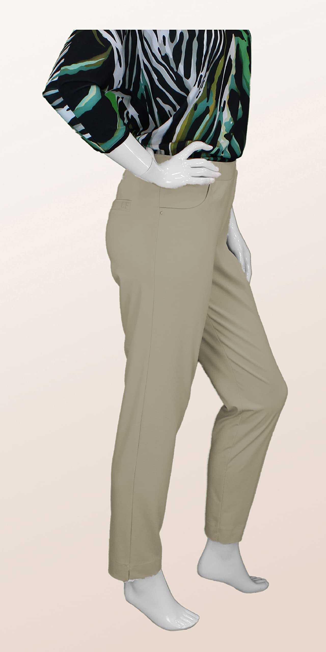 Carla Ferroni Pantaloni Estivi Art.14459 - Donna, Blu, 46 EU