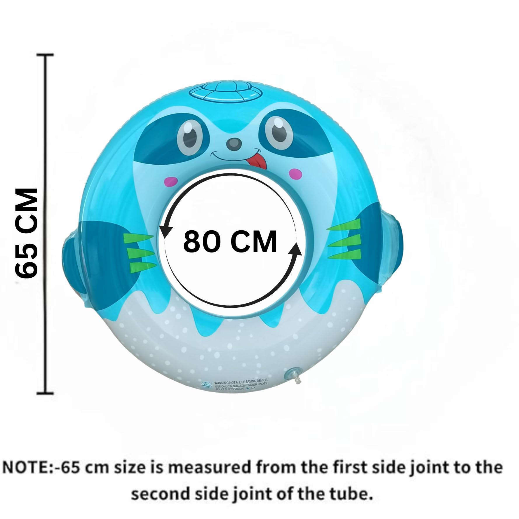 SOLDTRUE Sloth Design Cute Animal Inflatable Swim Tube Ring for Kids, Outdoor Summer Water Fun, Swimming Pool Accessories Assortment 31.5" x 25.6" (80cm x 65cm) (Pack of 1)(as per Available Design) - Image 3 thumbnail