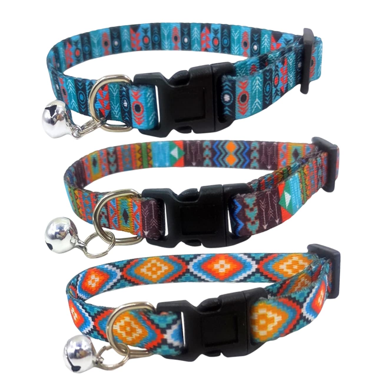 ABOOFAN 5 Set Di Collare Per Gatti Collare Portatile Per Cani Collari Delicati Per Gatti Campanellini Per Gatti Inclusi 3 Pezzi * 5