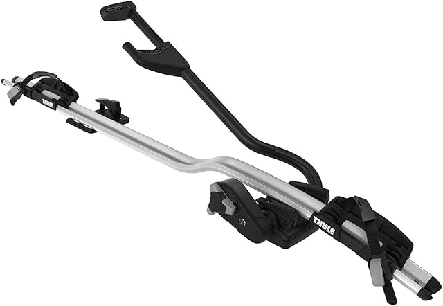 Thule Unisex Adult 598 Pro Ride Aluminium Locking Upright Cycle Carrier - Silver/Black, N/A