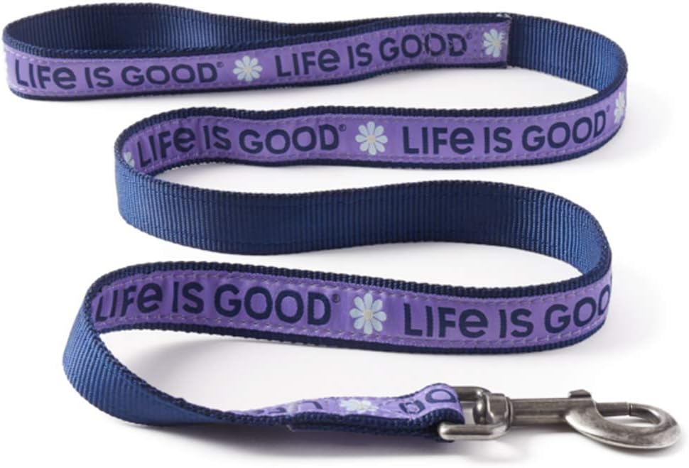 Life is Good Dog Leash, Moonstone Purple, 6' : Everything Else