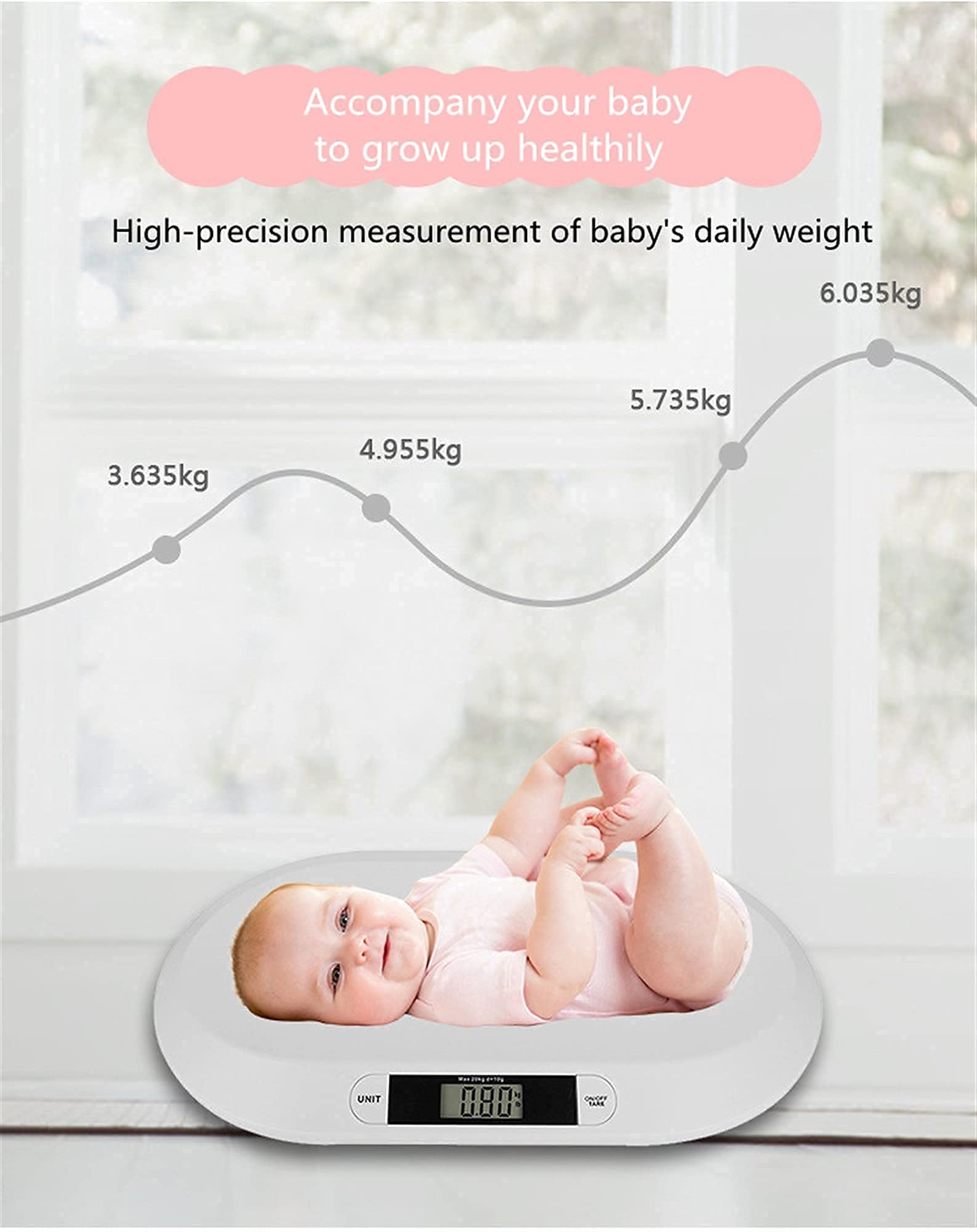 Elektroniczna waga kuchenna Waga elektroniczna Waga elektroniczna dla matki i dziecka Precyzyjna cyfrowa waga niemowlęca o nazwie Baby Analizator wagi dziecka little surprise