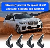 Vista 7 de 4 piezas de aletas para lodo de coche, protector de lodo, protector de guardabarros, protector contra salpicaduras, protector lateral delantero