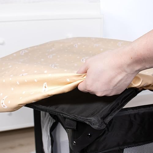 Miniatura 6 de The Peanutshell Paquete de 3 sábanas bajeras de corral suaves y transpirables para bebé niño o niña, para colchón Pack N Play, se adapta a colchones