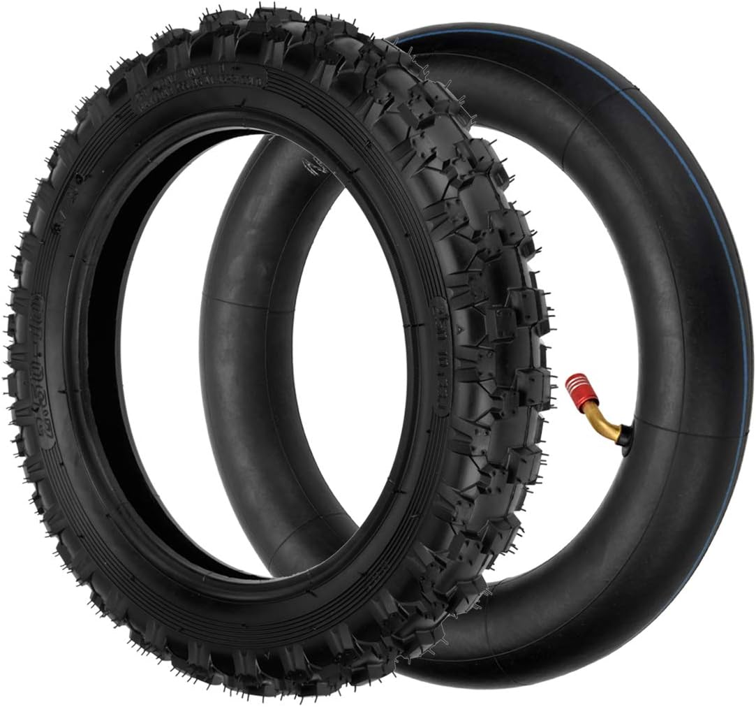 FVRITO 2.50-10 Dirt Bike Tire and Inner Tube Compatible with XR50 CRF50 QG-210 Baja DR49 TaoTao DB10 PW50 JR50 DR-Z70 Pit Bike Motovox MVX70 SYX Moto 50cc Mini Dirt Bike MX500 MX650 Dirt Rocket Parts