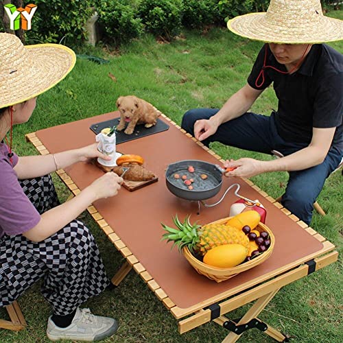 Sets de table Sanfly en cuir PU imperméables et lavables pour la table à manger - 3
