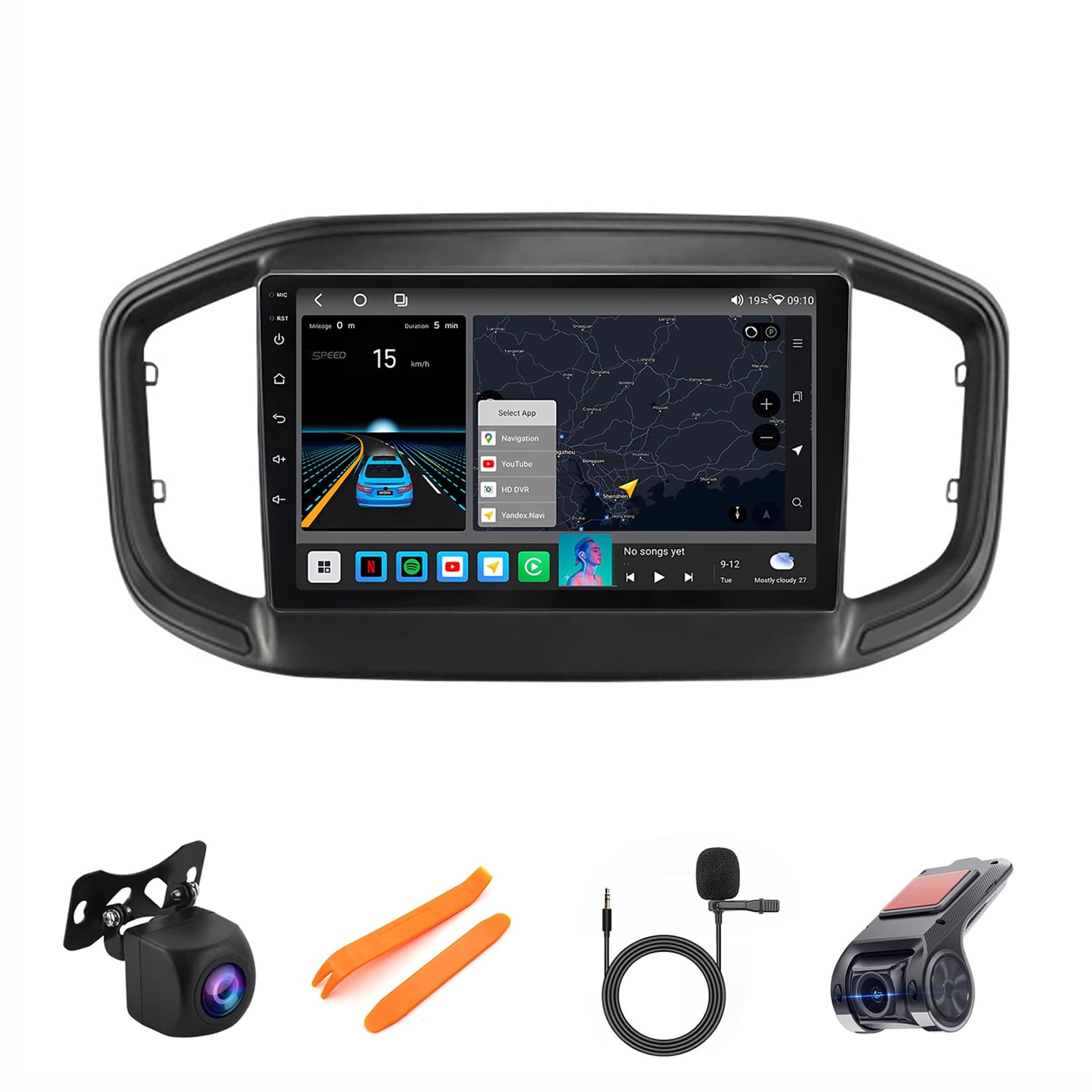Autoradio Android 12 connecté pour Fiat Strada : votre voyage musical en HD