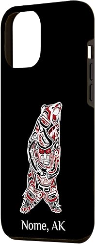 Miniatura 2 de Funda para iPhone 13 Pro Max Nome Alaska Native American Indian Brown Grizzly Bear