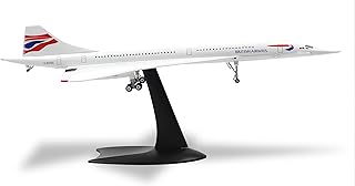NUOTIE 1/200 Concorde Airplane Model Diecast Metal Aircraft Model Kit Simulation Display Aircraft Model Two Versions Available for Display Collections or Gift (British Airways)
