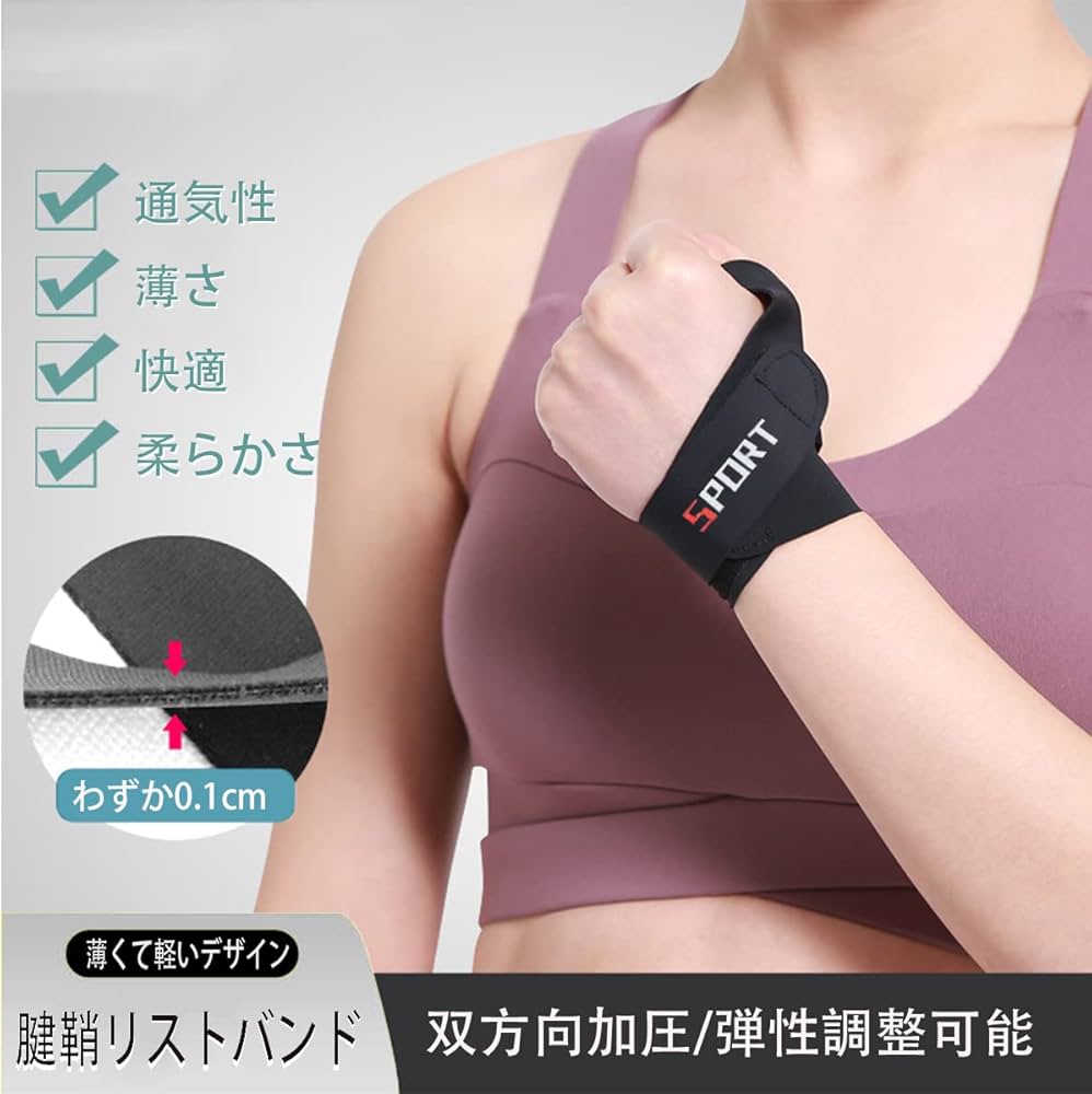 最終値下げ! 手首サポーター 右手用 Mサイズ 黒 手首 保護 腱鞘炎 ケガ防止 230_02.jpg