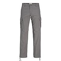 JACK & JONES Jpstkane Jjbarkley-Pantaloni Cargo Noos, Perla