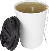 Vista 6 de Karat 12 oz Double-Wall Insulated Coffee Cup [500 Count] White Disposable Paper Hot Cup - Rolled Rim for Hot Beverages, 90mm (C-KIC512W)