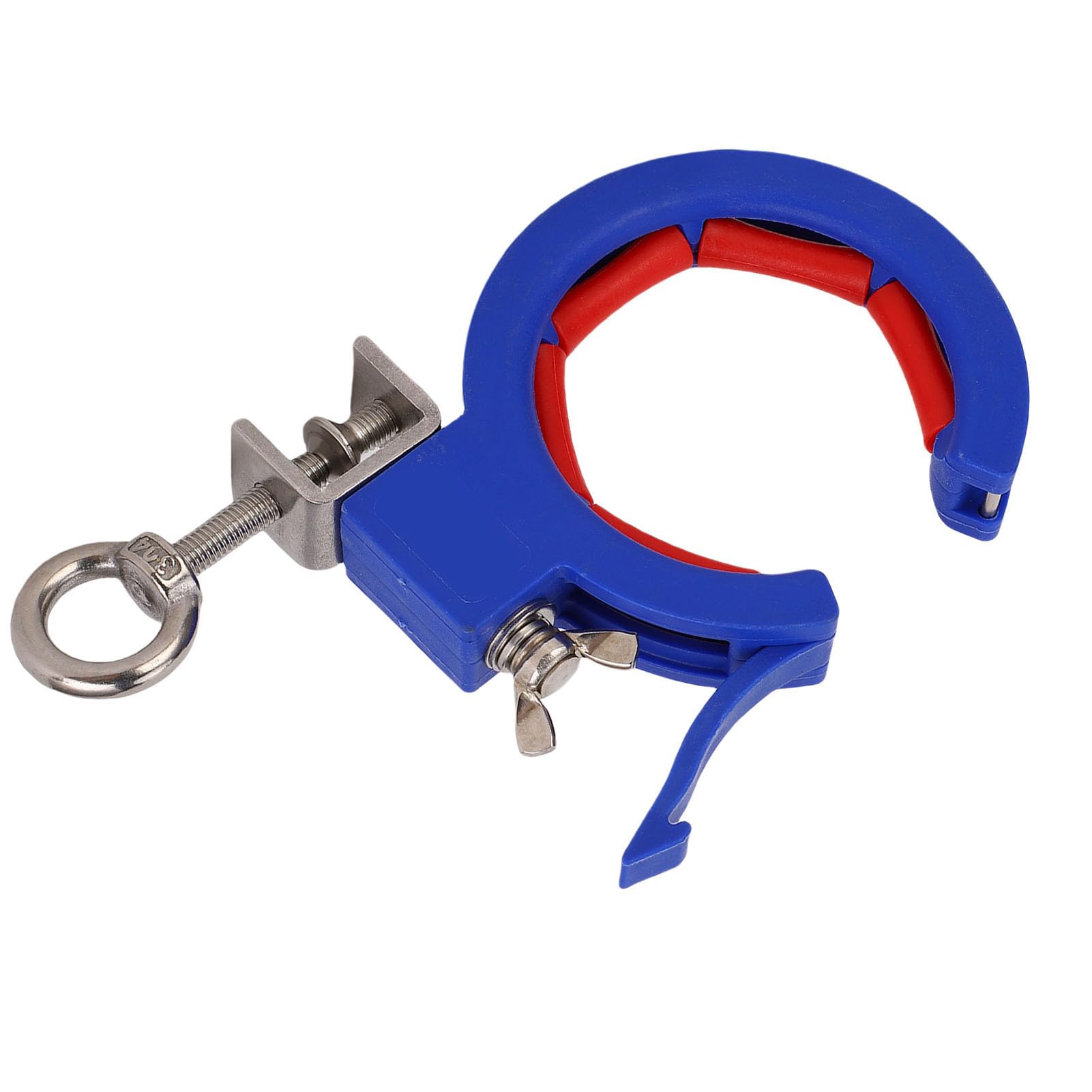 Guida a rulli per passerella portacavi in ​​nylon addensato in acciaio inossidabile blu per angolo interno esterno
